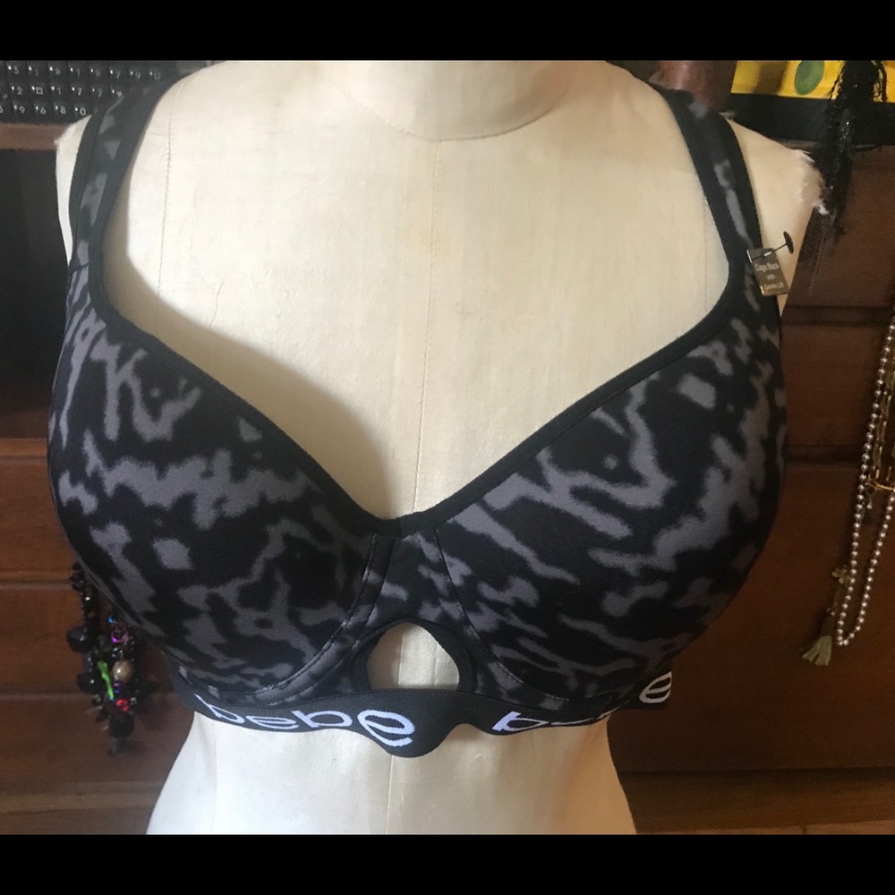 NWT bebe racer back bra